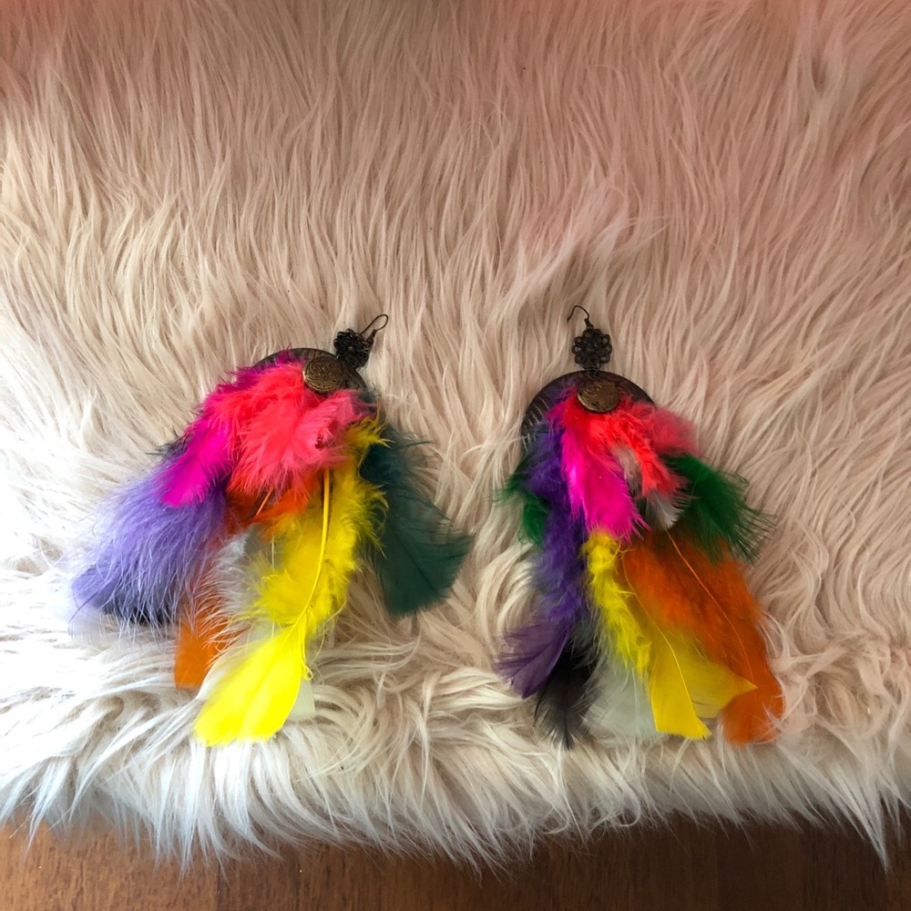Handmade Feather Earrings